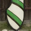Epic Armoury Knight Shield, Groen/wit, LARP Schild 2 Epic Armoury Knight Shield, Groen/wit, LARP Schild -Larp wapens Winkel knight shield groen wit larp schild