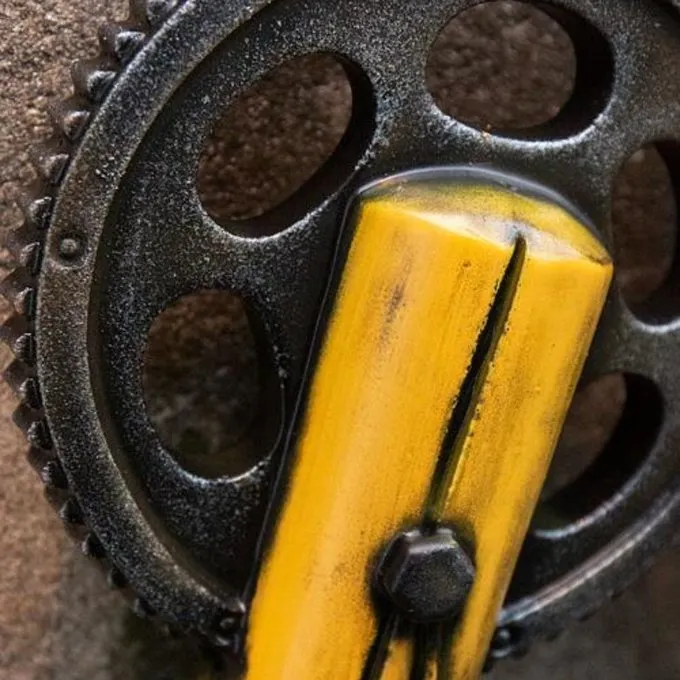 Epic Armoury LARP Honkbalknuppel Met Tandwiel, Geel 6 Epic Armoury LARP Honkbalknuppel Met Tandwiel, Geel - Afbeelding 4