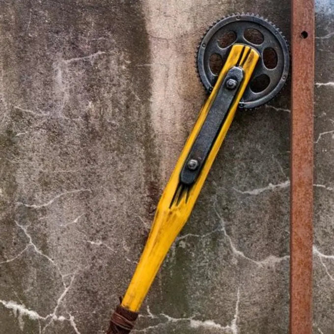 Epic Armoury LARP Honkbalknuppel Met Tandwiel, Geel 3 Epic Armoury LARP Honkbalknuppel Met Tandwiel, Geel