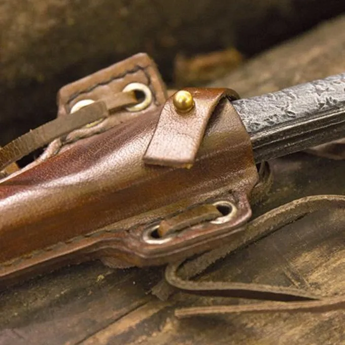 Epic Armoury LARP Killermes Met Houder, Bruin 5 Epic Armoury LARP Killermes Met Houder, Bruin - Afbeelding 3