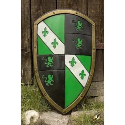 Epic Armoury LARP Leeuwenschild Groen/wit/zwart 11 Epic Armoury LARP Leeuwenschild Groen/wit/zwart -Larp wapens Winkel larp leeuwenschild groen wit zwart 4