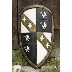 Epic Armoury LARP Leeuwenschild Wit/zwart/goud -Larp wapens Winkel larp leeuwenschild wit zwart goud 4