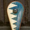 Epic Armoury LARP Normandisch Schild Blauw-wit 1 Epic Armoury LARP Normandisch Schild Blauw-wit -Larp wapens Winkel larp normandisch schild blauw wit