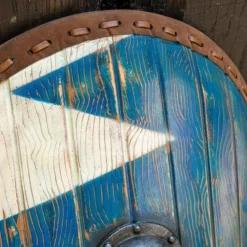 Epic Armoury LARP Normandisch Schild Blauw-wit -Larp wapens Winkel larp normandisch schild blauw wit 2