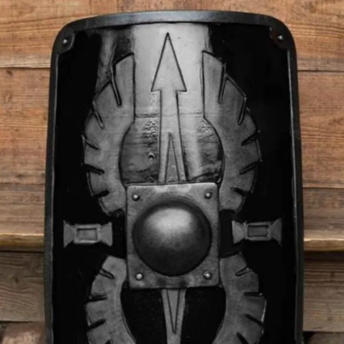 Epic Armoury LARP Romeinse Scutum, Zwart 3 Epic Armoury LARP Romeinse Scutum, Zwart
