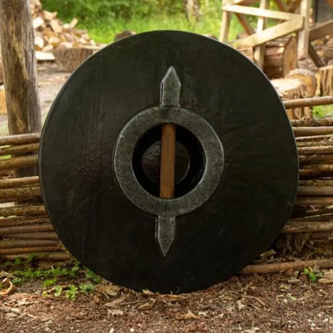 Epic Armoury LARP Rondschild, Groen-hout 70 Cm 4 Epic Armoury LARP Rondschild, Groen-hout 70 Cm - Afbeelding 2