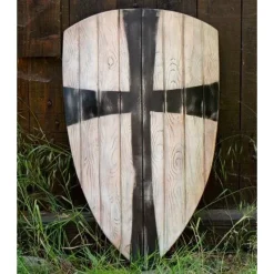 Epic Armoury LARP Vliegerschild Zwart Kruis -Larp wapens Winkel larp vliegerschild zwart kruis 2