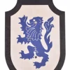 Speelgoedschild Leeuwenhart, Zwart-blauw -Larp wapens Winkel speelgoedschild leeuwenhart zwart blauw