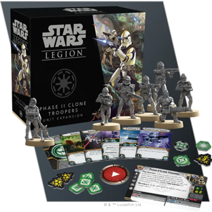 FANTASY FLIGHT GAMES Star Wars Legion Phase II Clone Troopers 4 FANTASY FLIGHT GAMES Star Wars Legion Phase II Clone Troopers - Afbeelding 2